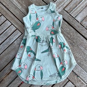 Girls Tea Collection Bird Parrot Dress Size 4T 🐦